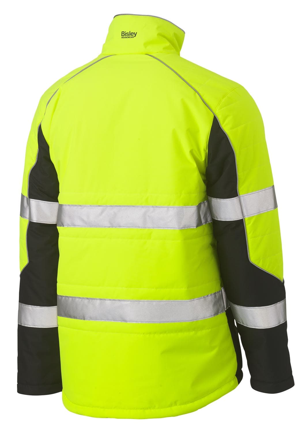Bisley Taped Hi Vis Puffer Jacket with Stand Collar_52