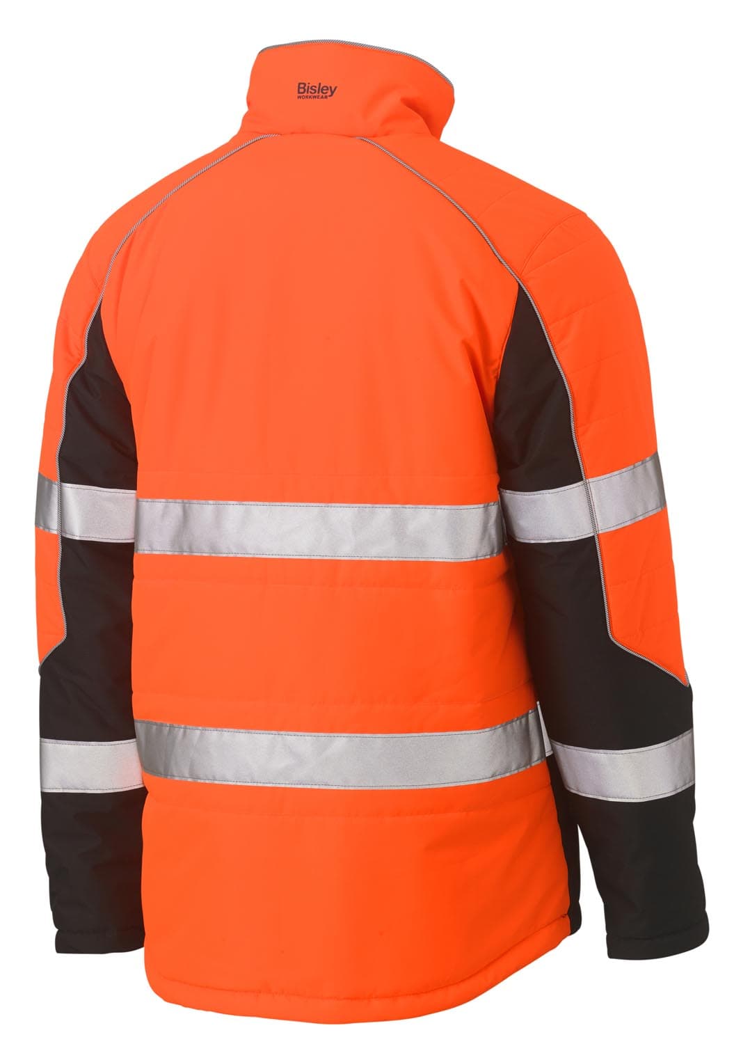 Bisley Taped Hi Vis Puffer Jacket with Stand Collar_54