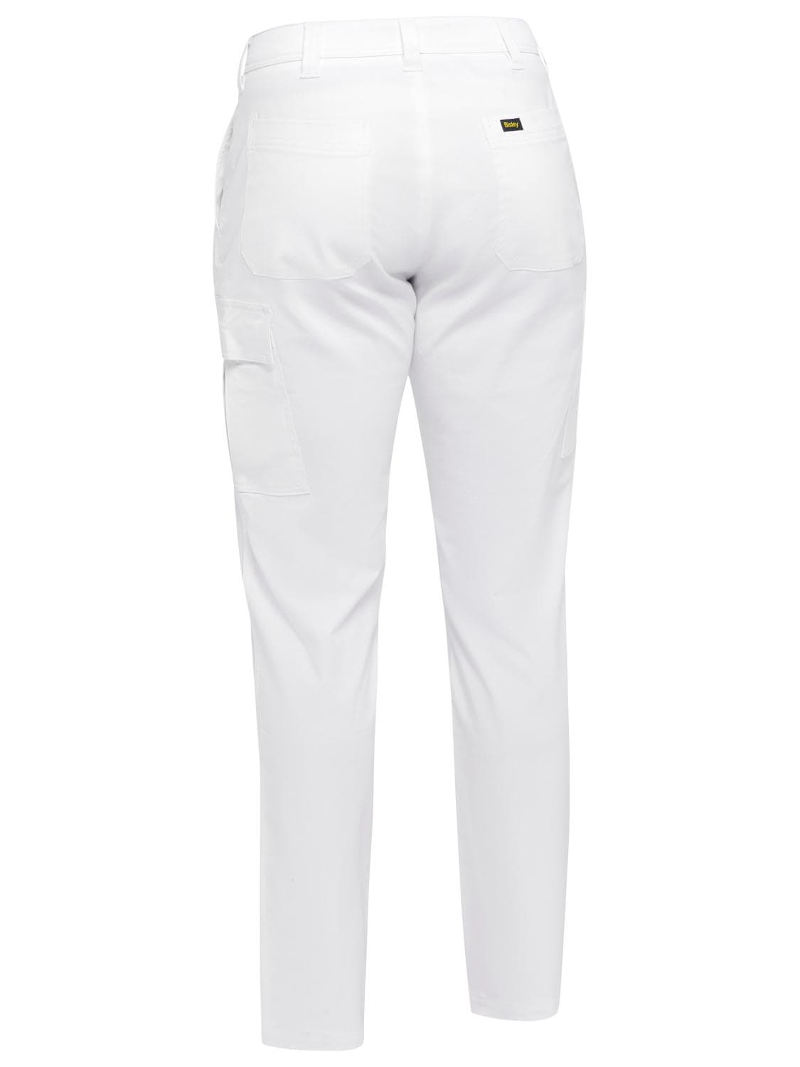 Bisley Stretch Cotton Drill Cargo Pants - White 112 REG_8