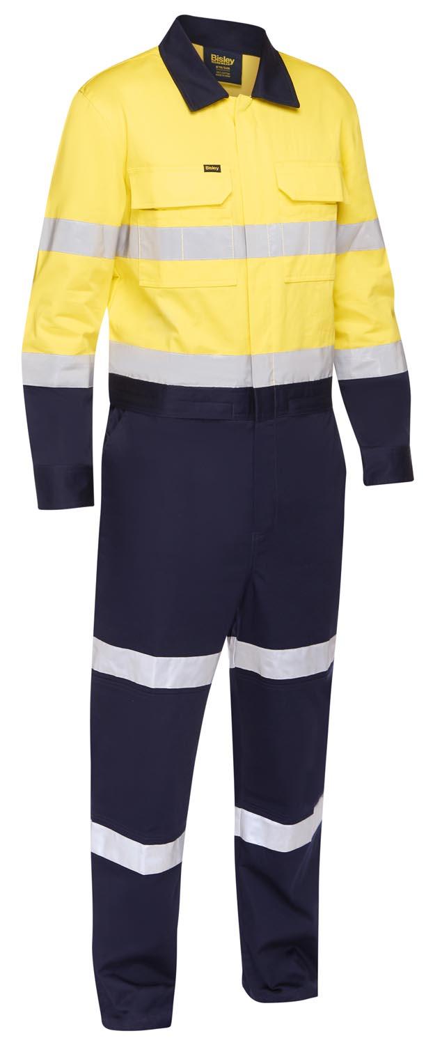 Bisley Taped Hi Vis Coverall with Waist Zip Opening_5