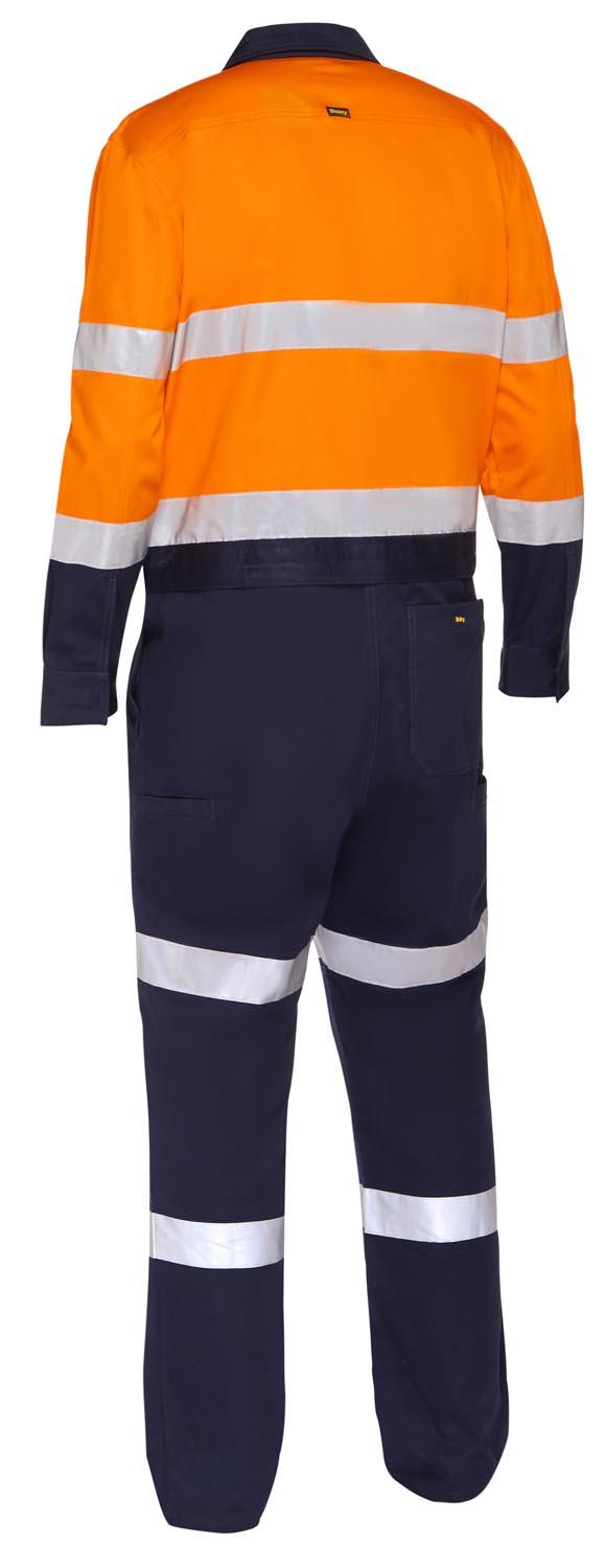 Bisley Taped Hi Vis Coverall with Waist Zip Opening_9