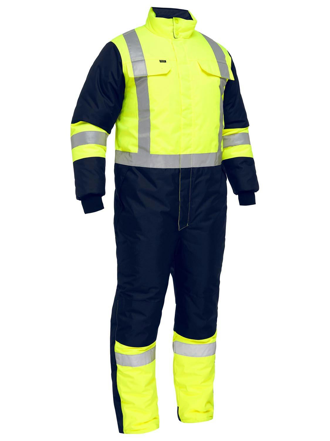 Bisley X Taped Two Tone Hi Vis Freezer Coverall