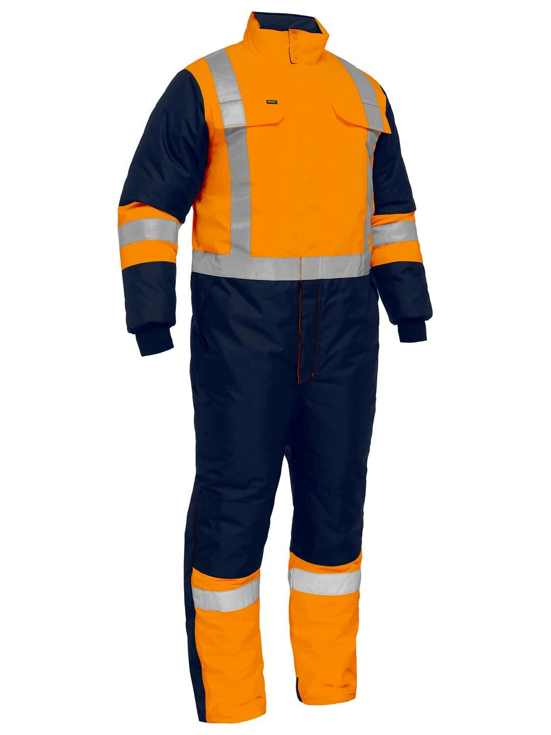 Bisley X Taped Two Tone Hi Vis Freezer Coverall_2