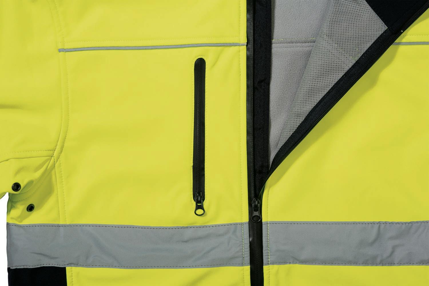 Bisley Taped Hi Vis Soft Shell Jacket_7