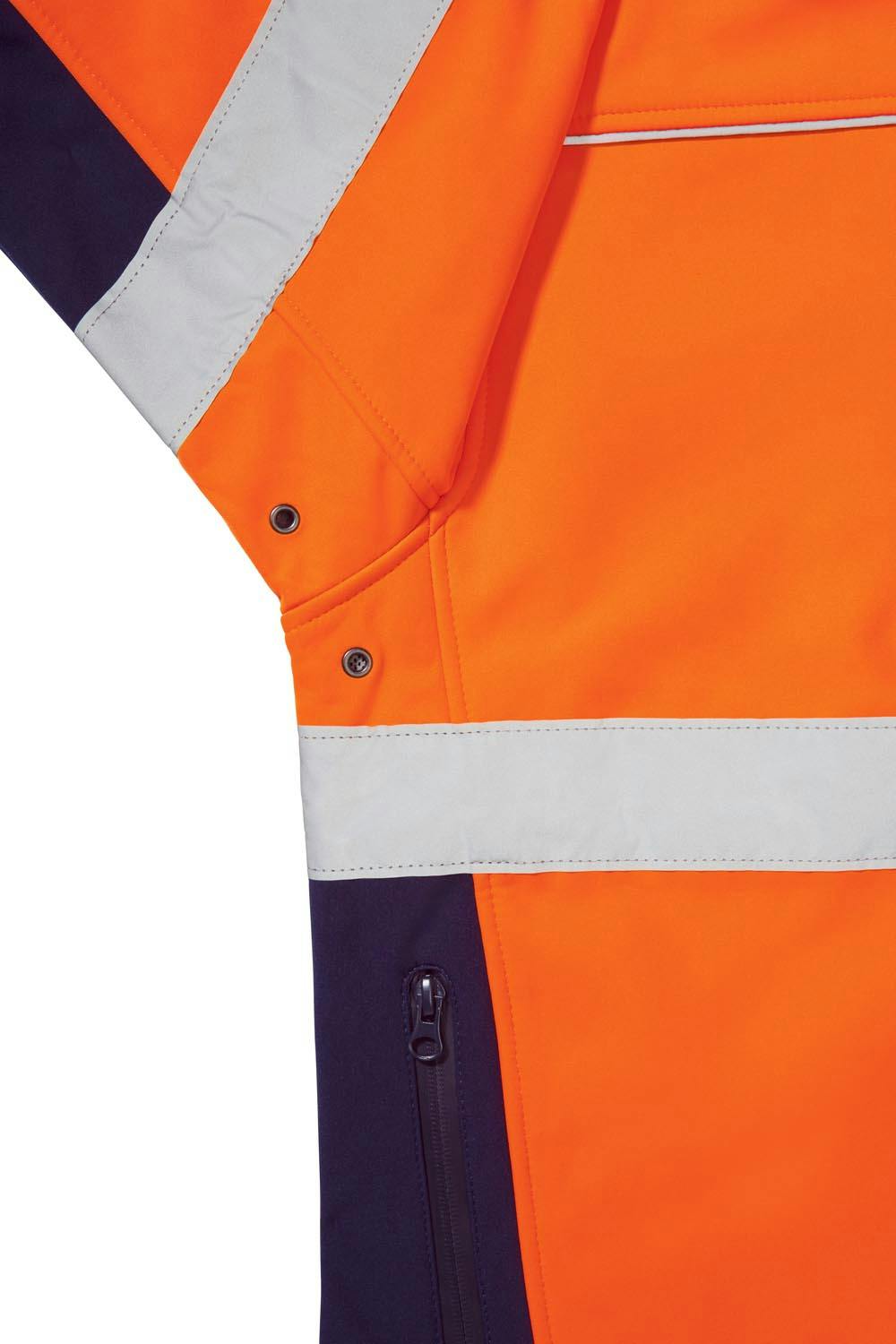 Bisley Taped Hi Vis Soft Shell Jacket_11