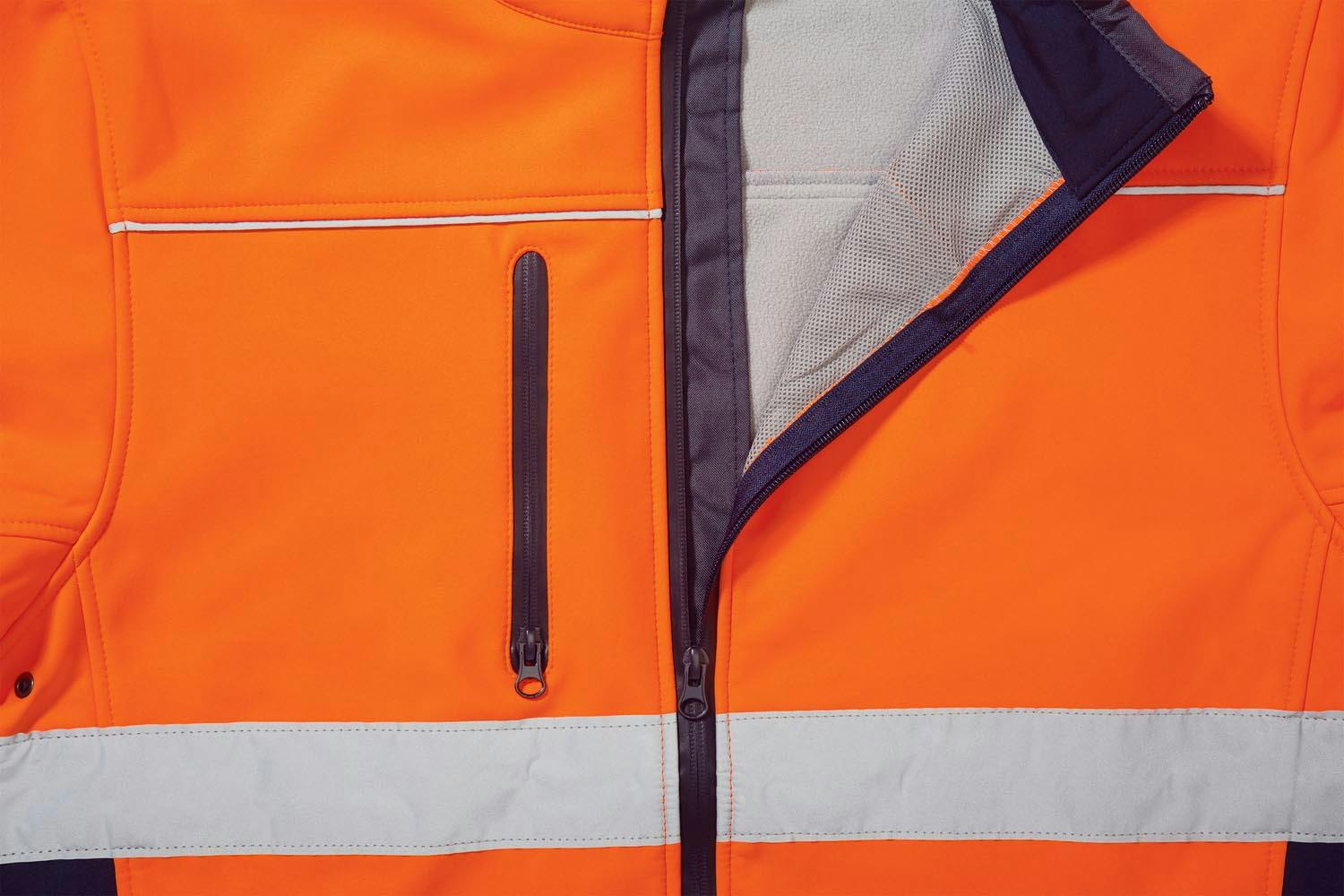 Bisley Taped Hi Vis Soft Shell Jacket_12