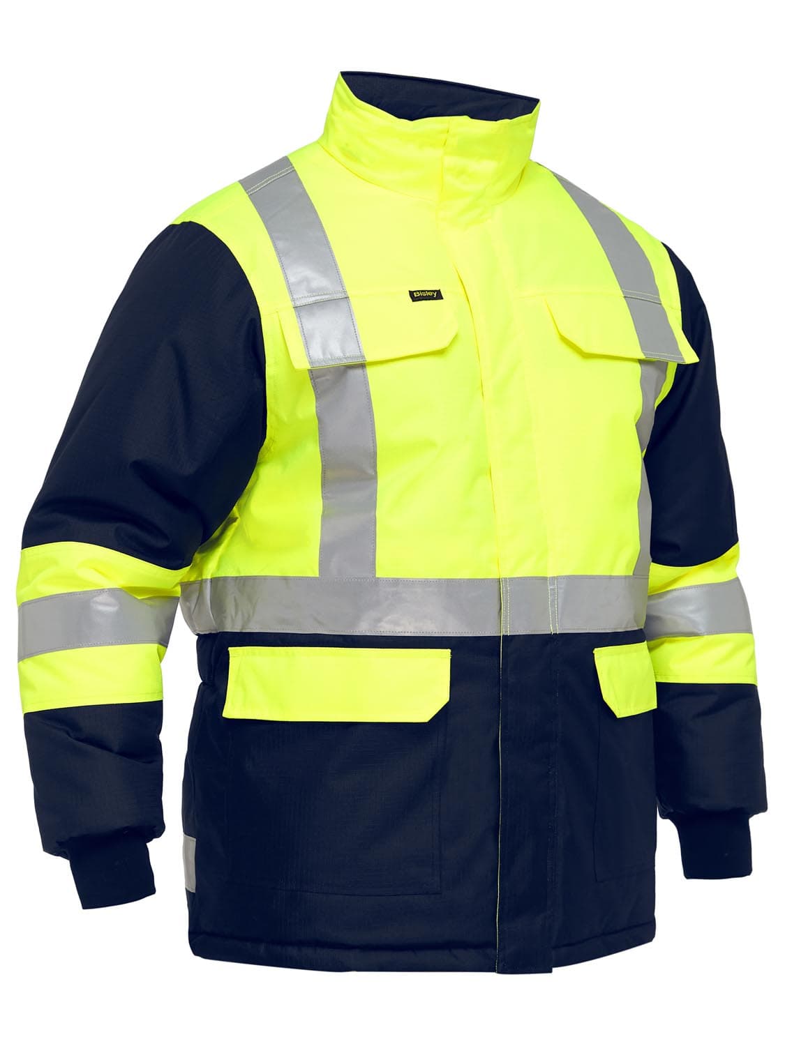 Bisley X Taped Two Tone Hi Vis Freezer Jacket_0