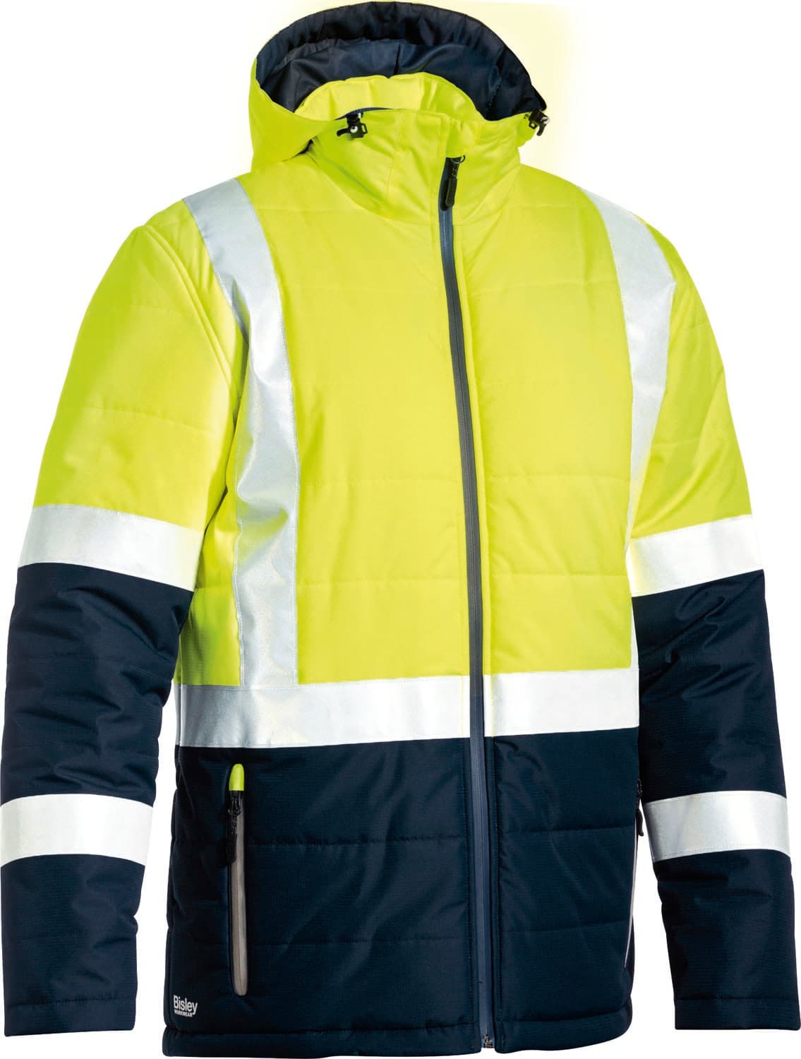 Bisley Taped Hi Vis Puffer Jacket