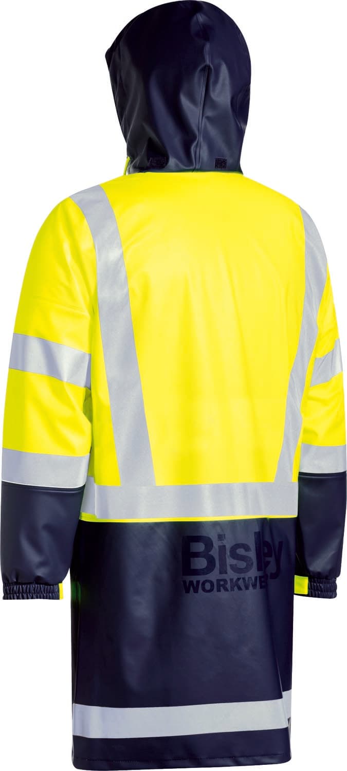 Bisley Taped Hi Vis Stretch PU Rain Coat_3