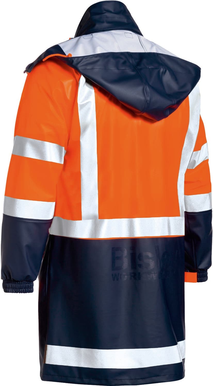 Bisley Taped Hi Vis Stretch PU Rain Coat_5