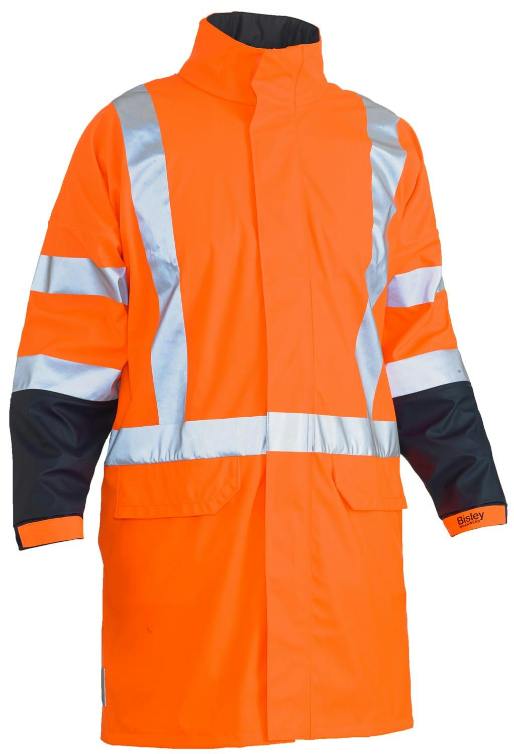 Bisley X Taped Hi Vis TTMC Stretch PU Rain Coat_3