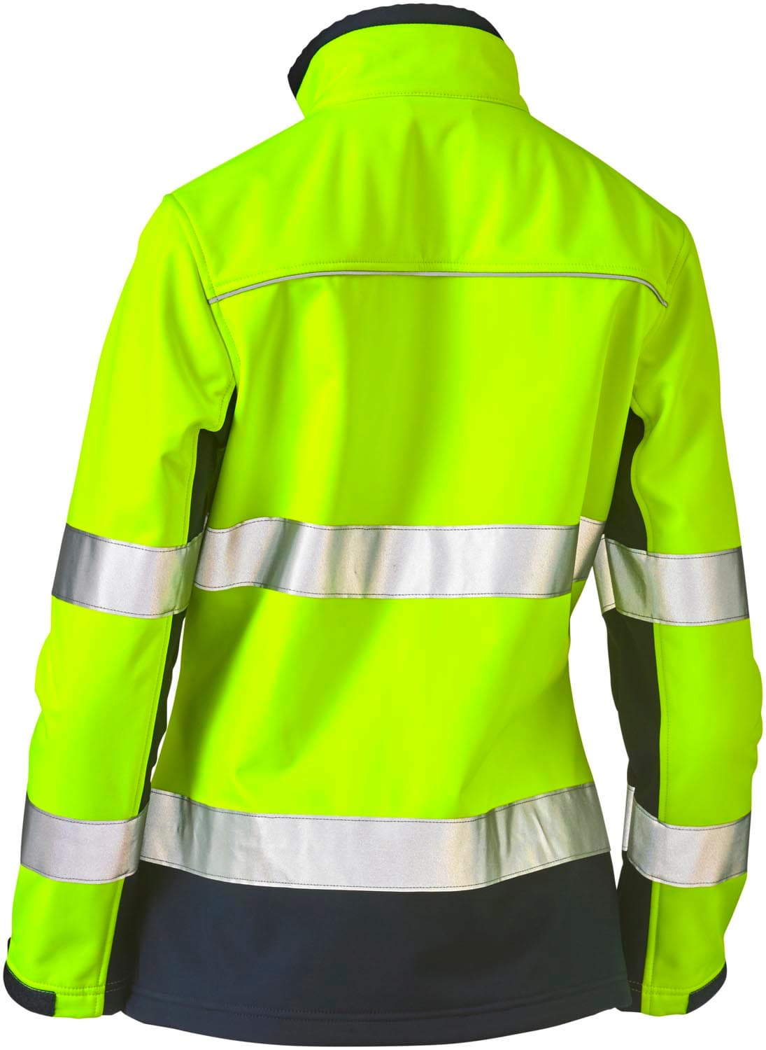 Bisley Women's Taped Two Tone Hi Vis Soft Shell Jacket_0