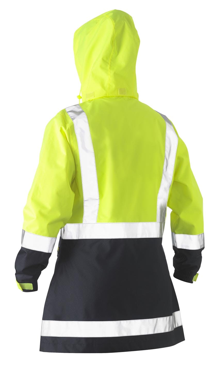 Bisley Women's Taped Hi Vis Recycled Rain Shell Jacket_1