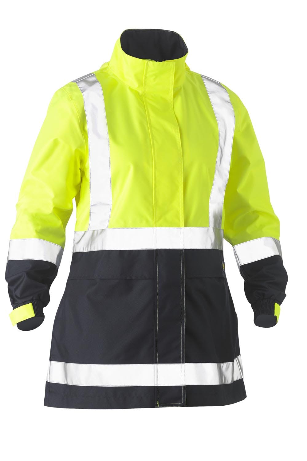 Bisley Women's Taped Hi Vis Recycled Rain Shell Jacket_2