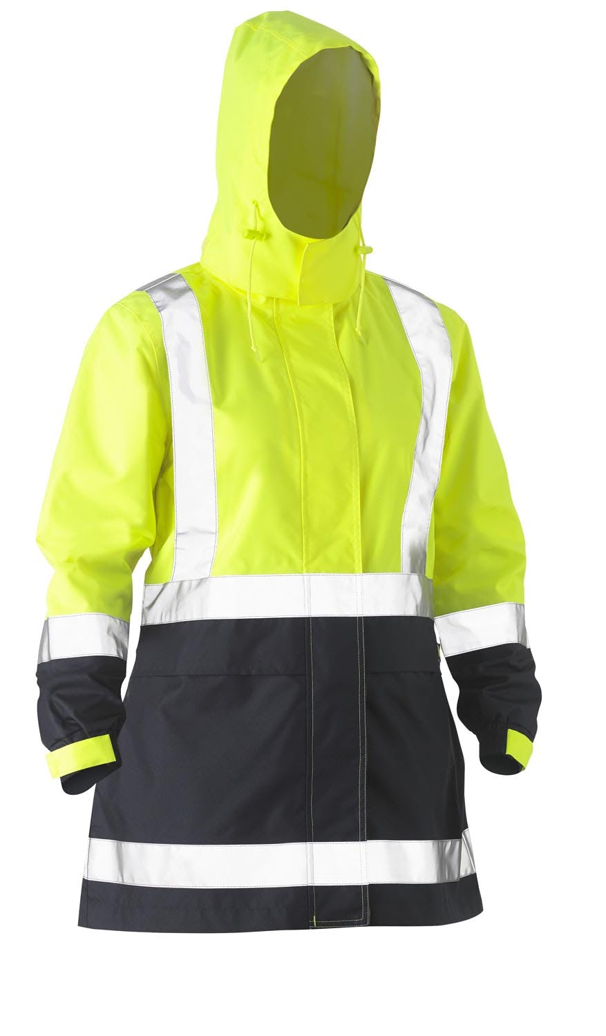 Bisley Women's Taped Hi Vis Recycled Rain Shell Jacket_3