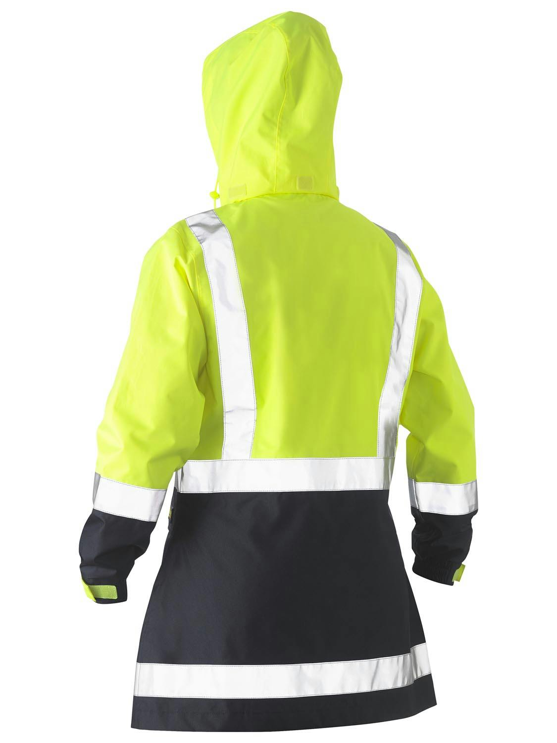 Bisley Women's H Taped Two Tone Hi Vis Rain Jacket_3