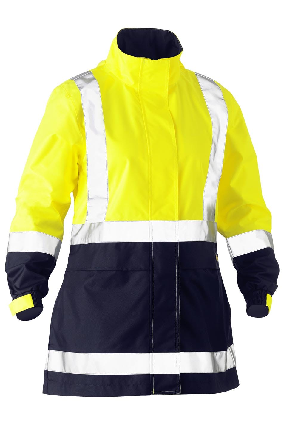 Bisley Women's H Taped Two Tone Hi Vis Rain Jacket_4