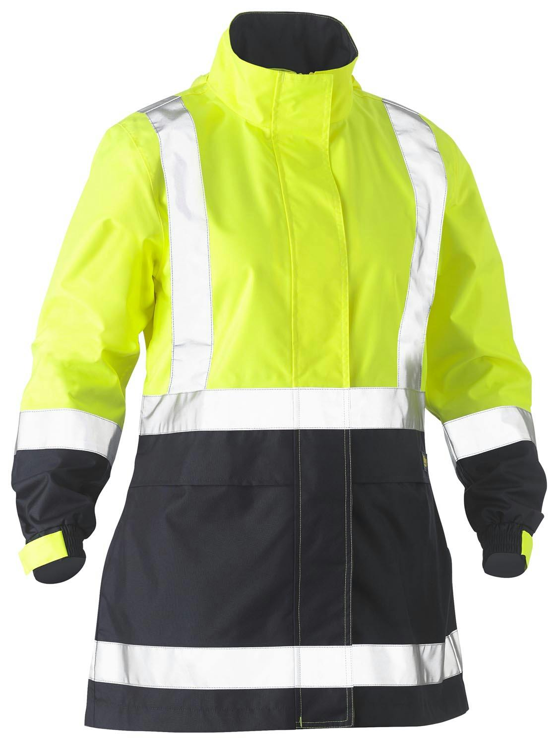 Bisley Women's H Taped Two Tone Hi Vis Rain Jacket_5