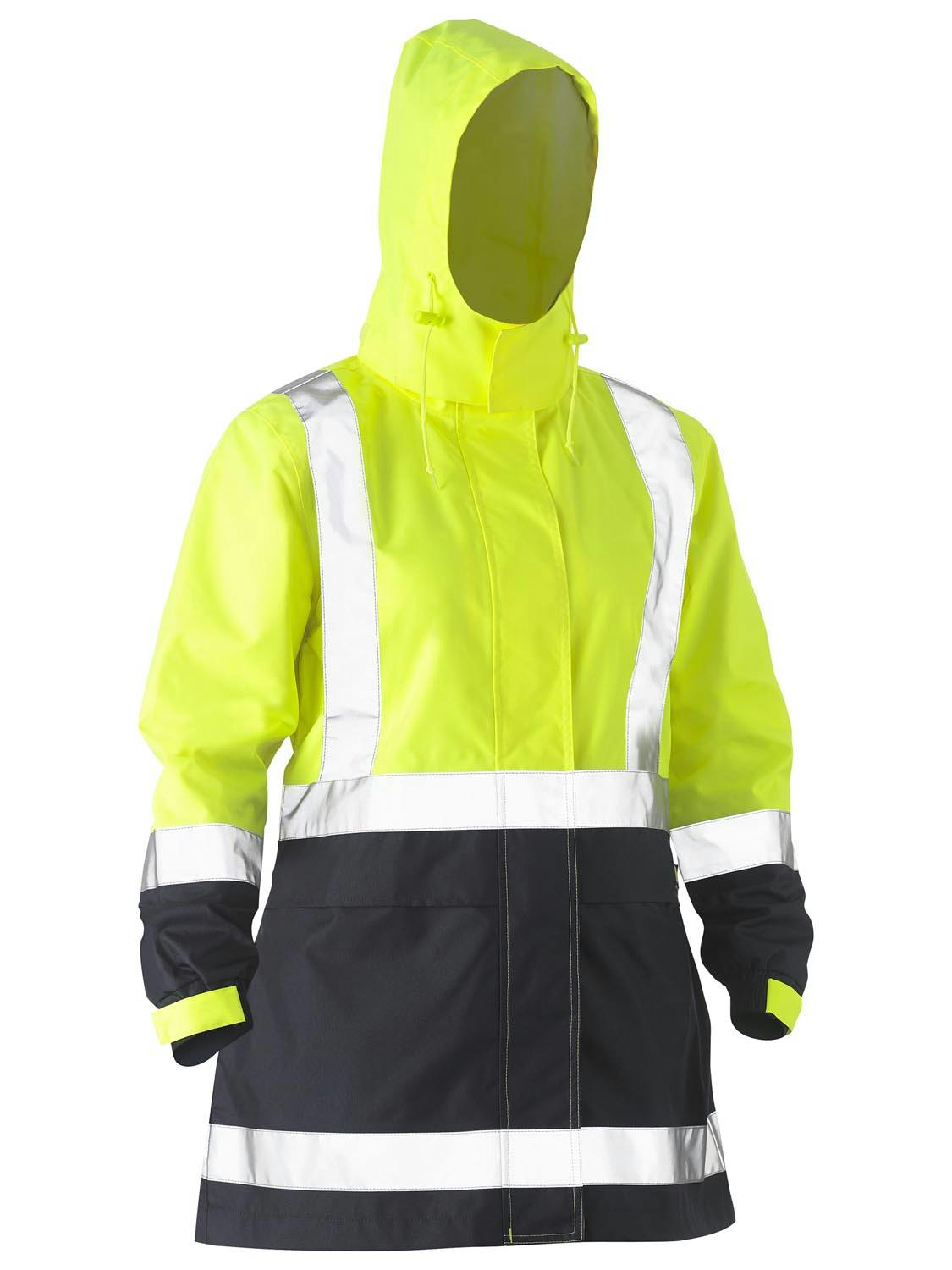 Bisley Women's H Taped Two Tone Hi Vis Rain Jacket_7