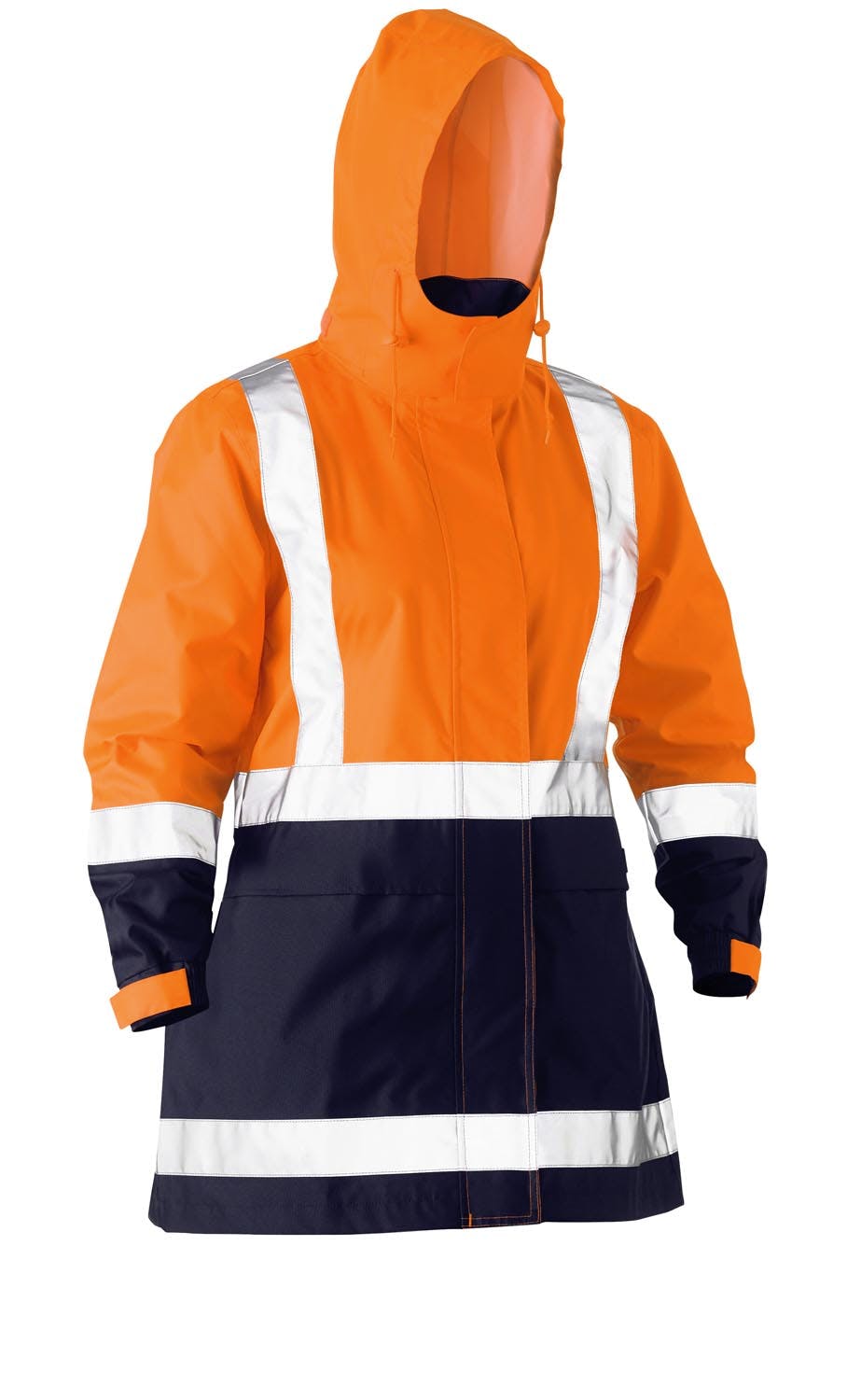 Bisley Women's H Taped Two Tone Hi Vis Rain Jacket_14