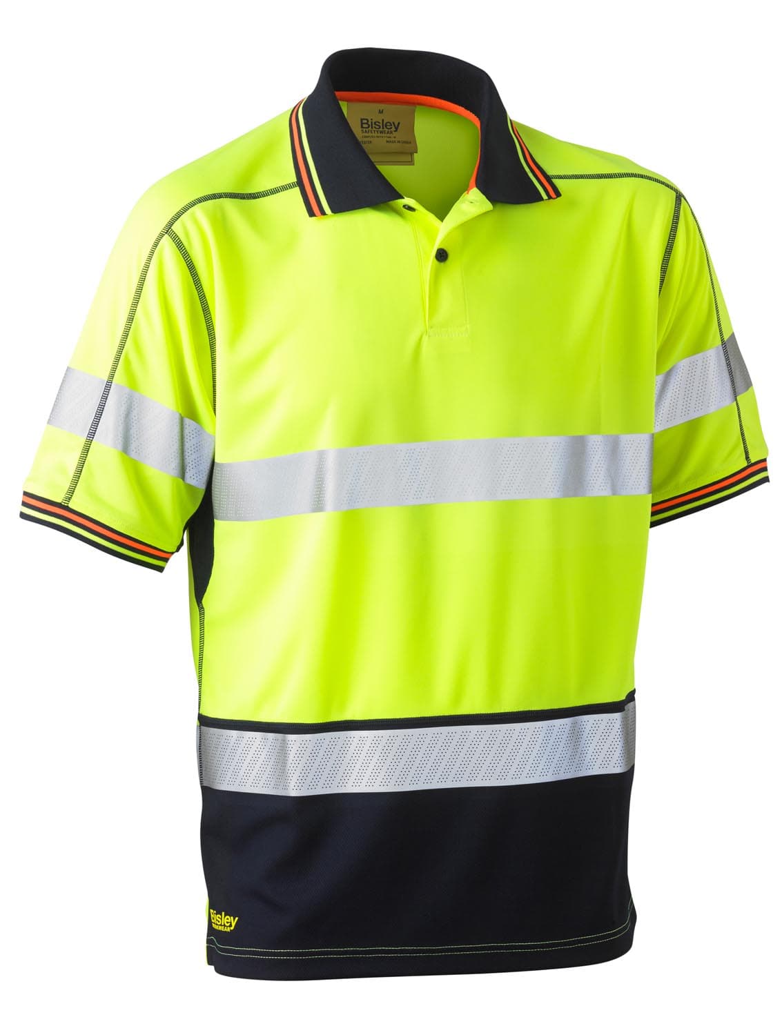 Bisley Taped Hi Vis Polyester Mesh Polo_0