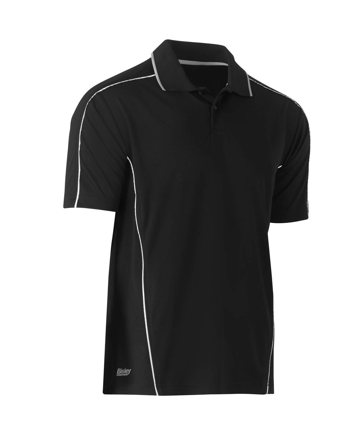 Bisley Cool Mesh Polo with Reflective Piping_1