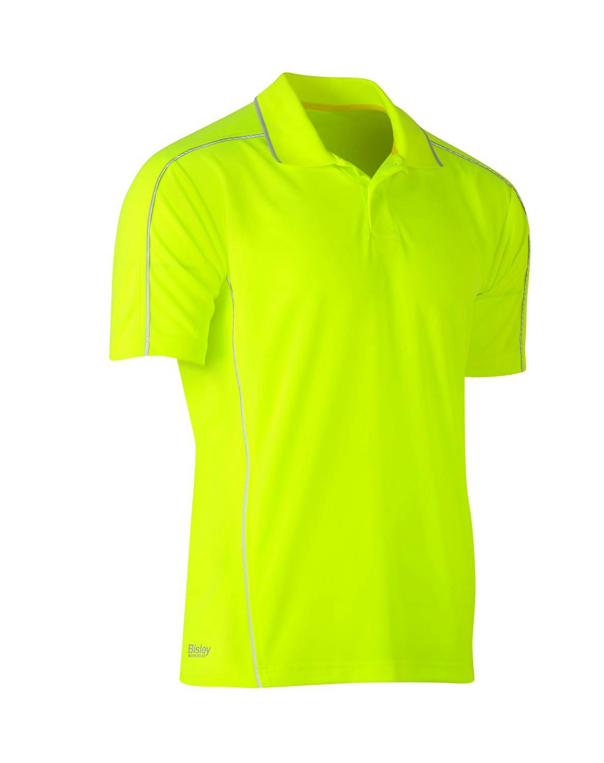 Bisley Cool Mesh Polo with Reflective Piping_4