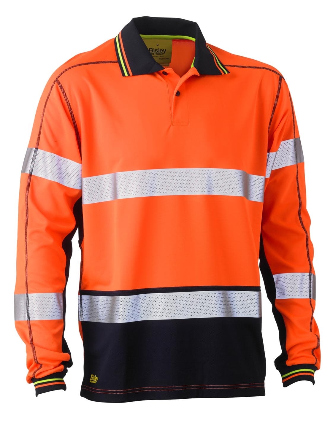 Bisley Taped Hi Vis Polyester Mesh Polo_2