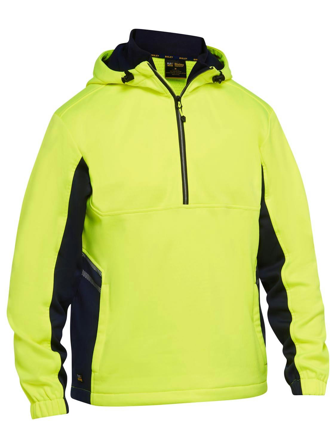 Bisley Hi Vis Liquid Repellent Fleece Hoodie_8