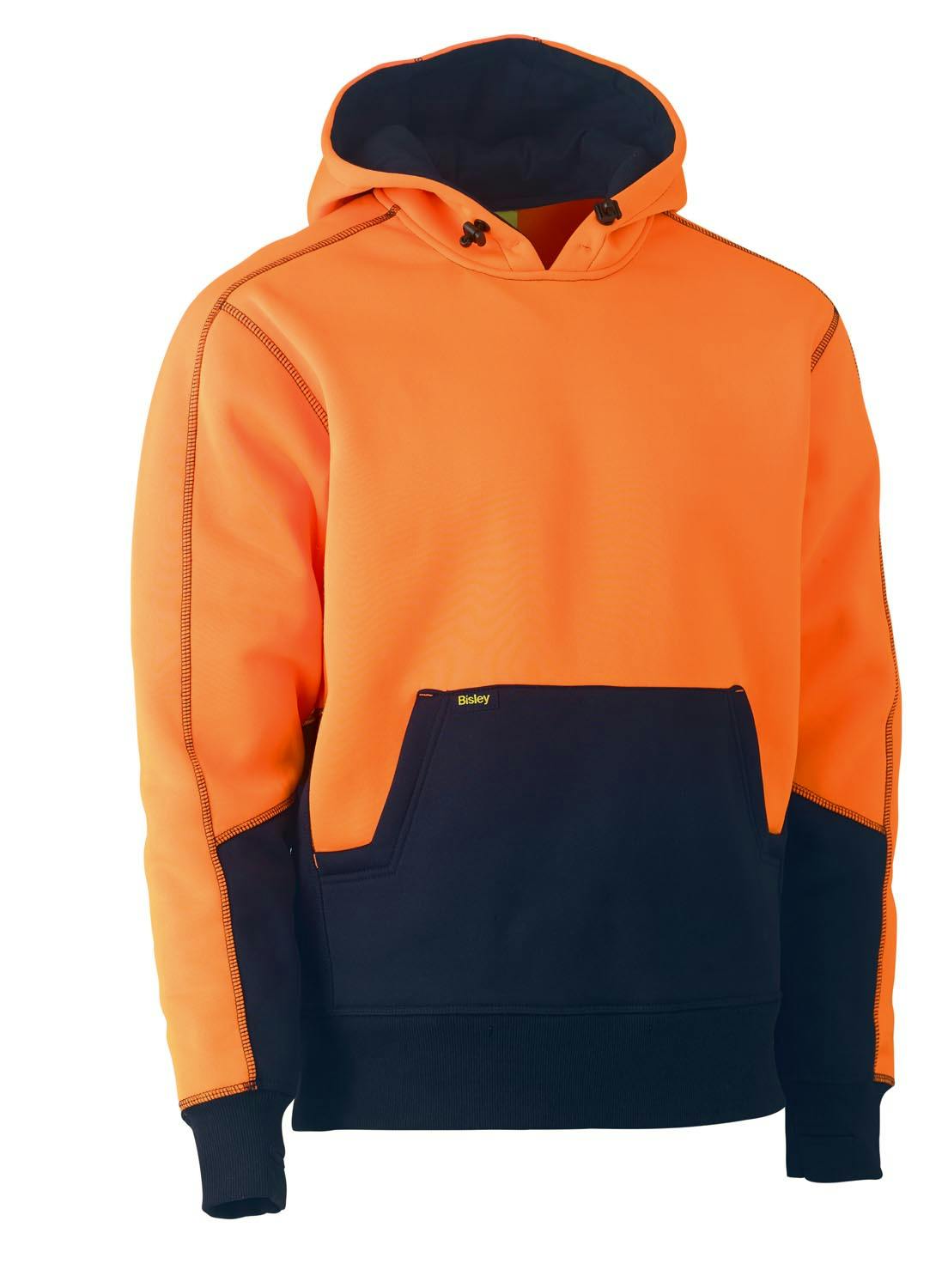 Bisley Hi Vis Fleece Hoodie Pullover_2