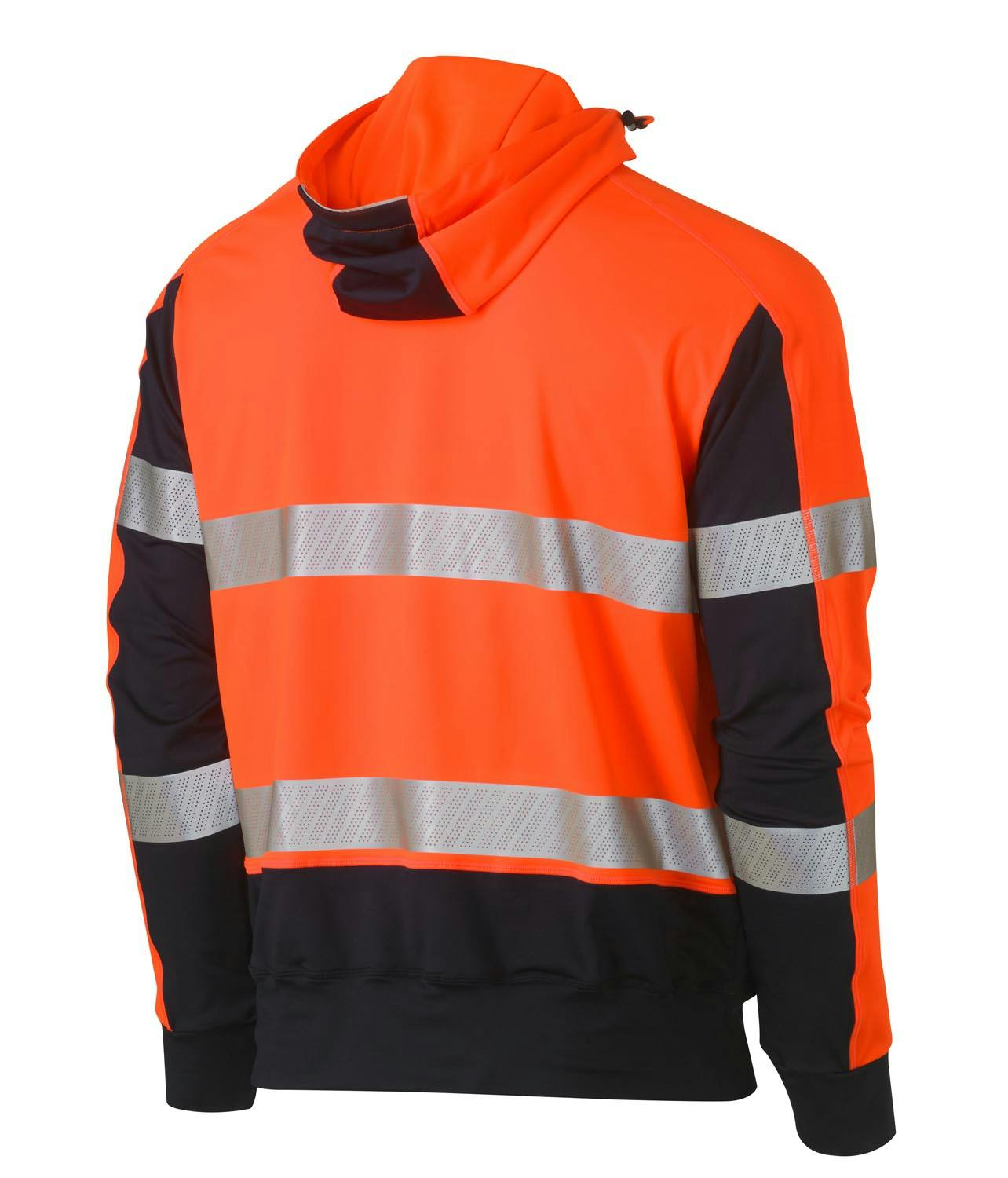 Bisley Taped Two Tone Hi Vis Contrast 4 Way Stretchy Hoodie_4