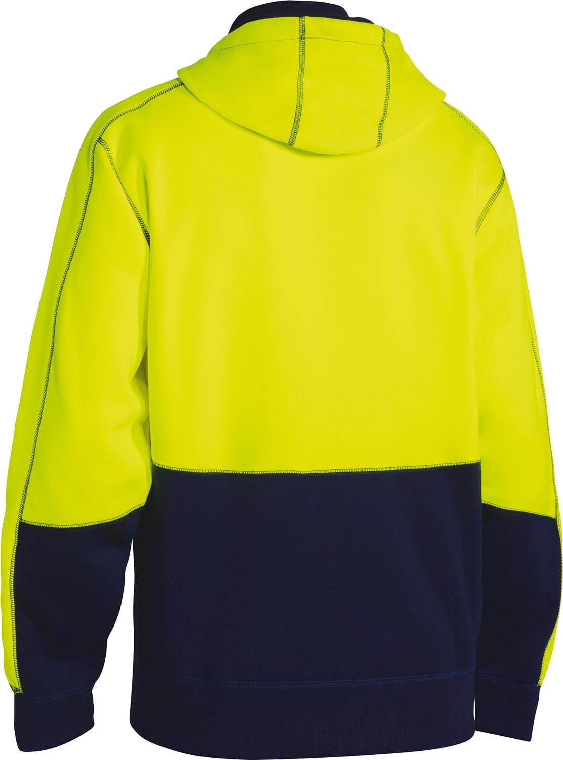 Bisley Hi Vis Zip Front Fleece Hoodie_1