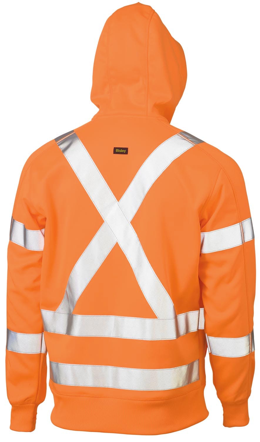 Bisley X Taped Hi Vis Zip Front Fleece Hoodie_1