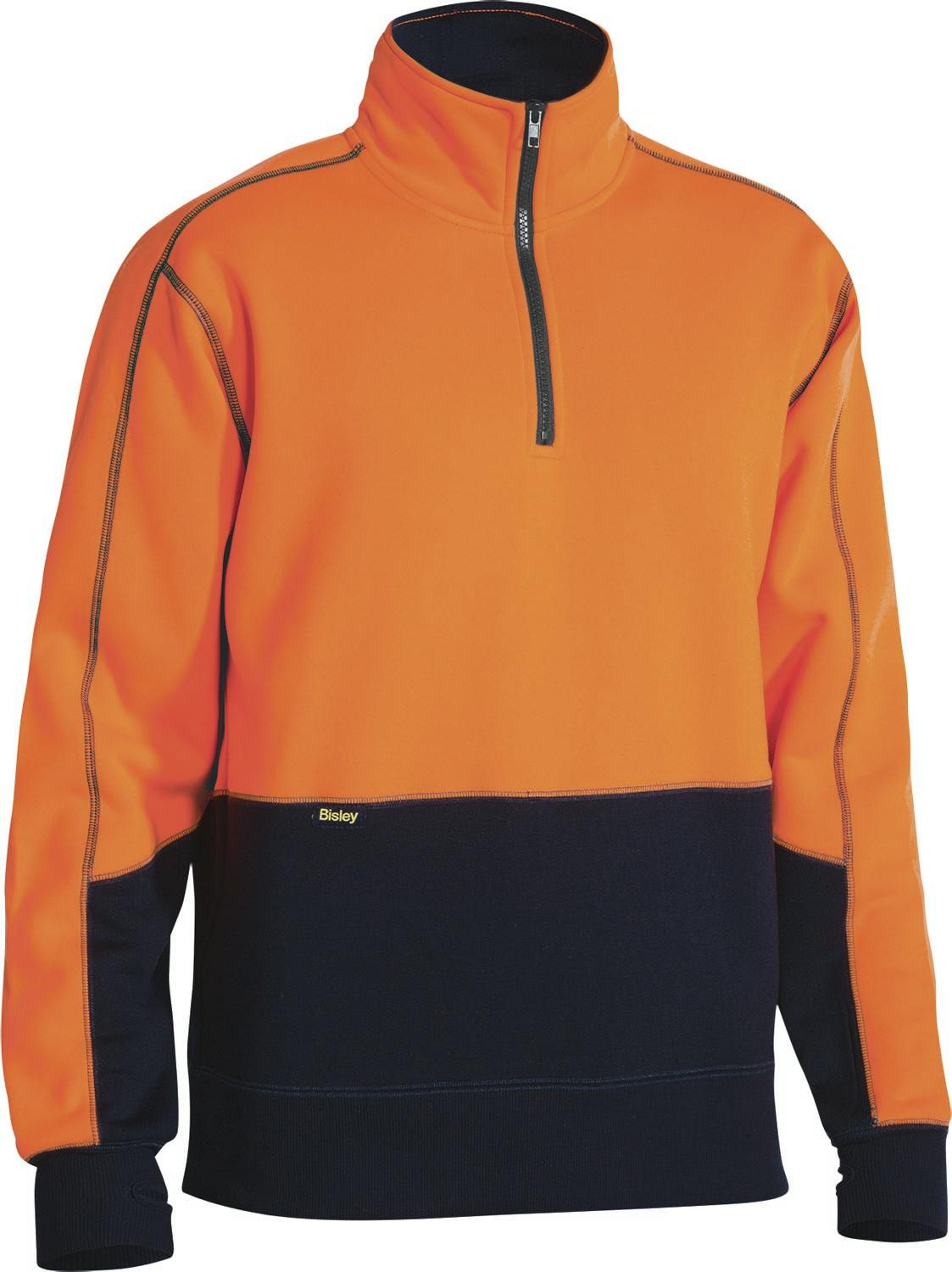 Bisley Hi Vis Fleece 1/4 Zip Pullover_2