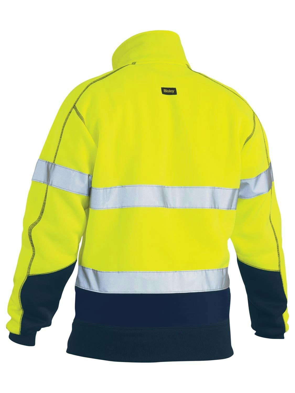 Bisley Taped Hi Vis 1/4 Zip Fleece Pullover_1