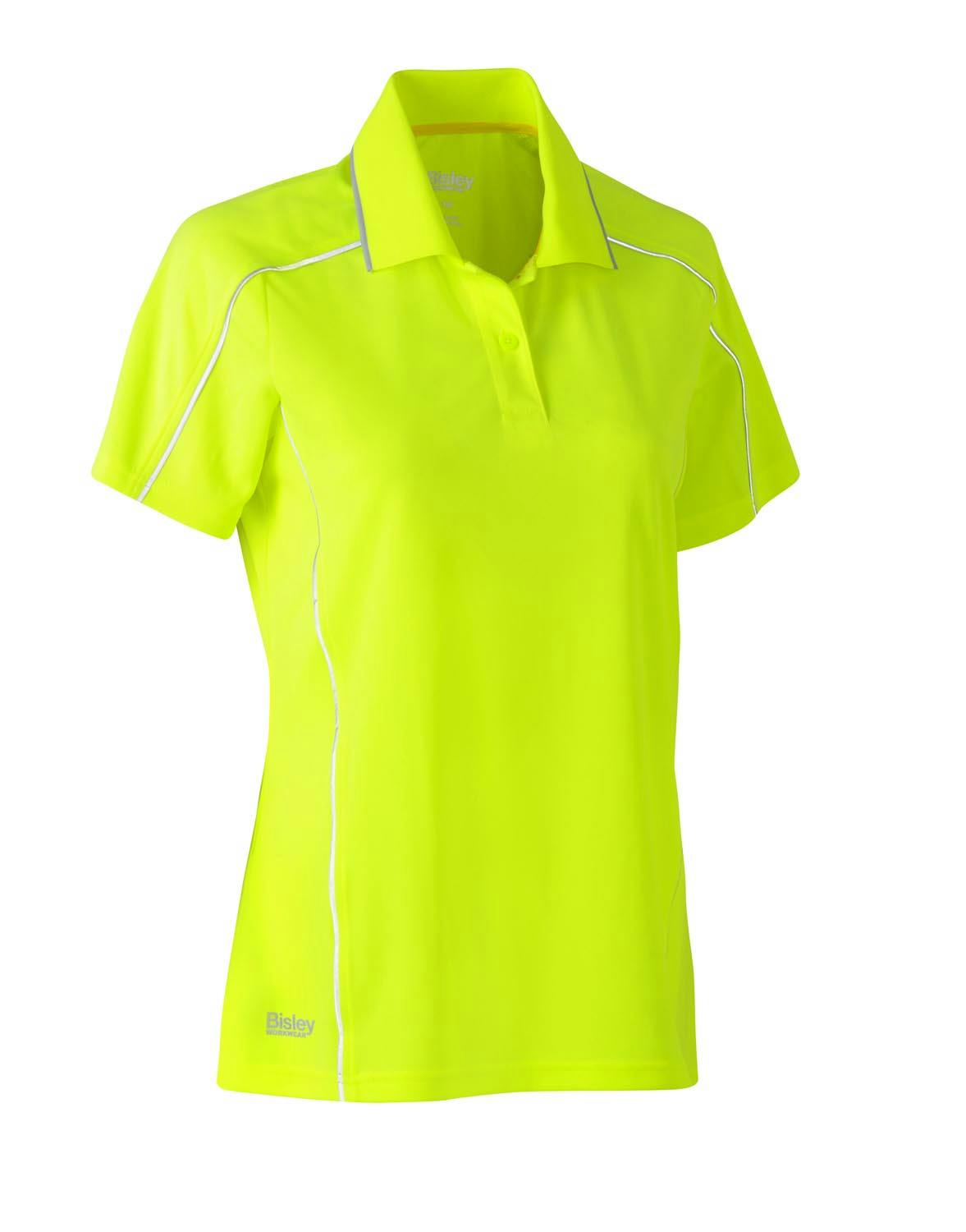 Bisley Women's Cool Mesh Polo with Reflective Piping_8