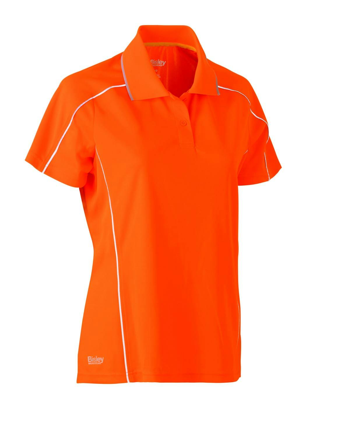 Bisley Women's Cool Mesh Polo with Reflective Piping_12