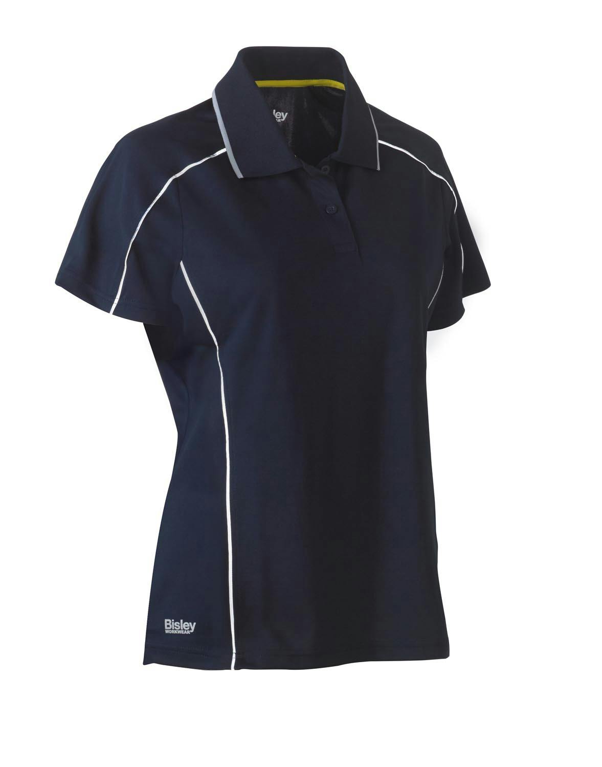 Bisley Women's Cool Mesh Polo with Reflective Piping_16