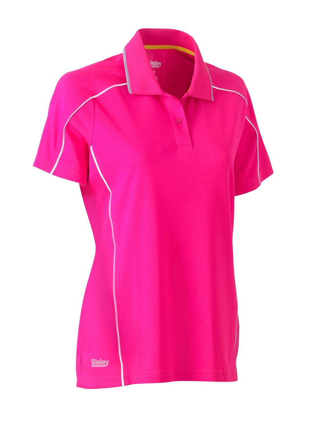 Bisley Women's Cool Mesh Polo with Reflective Piping_21