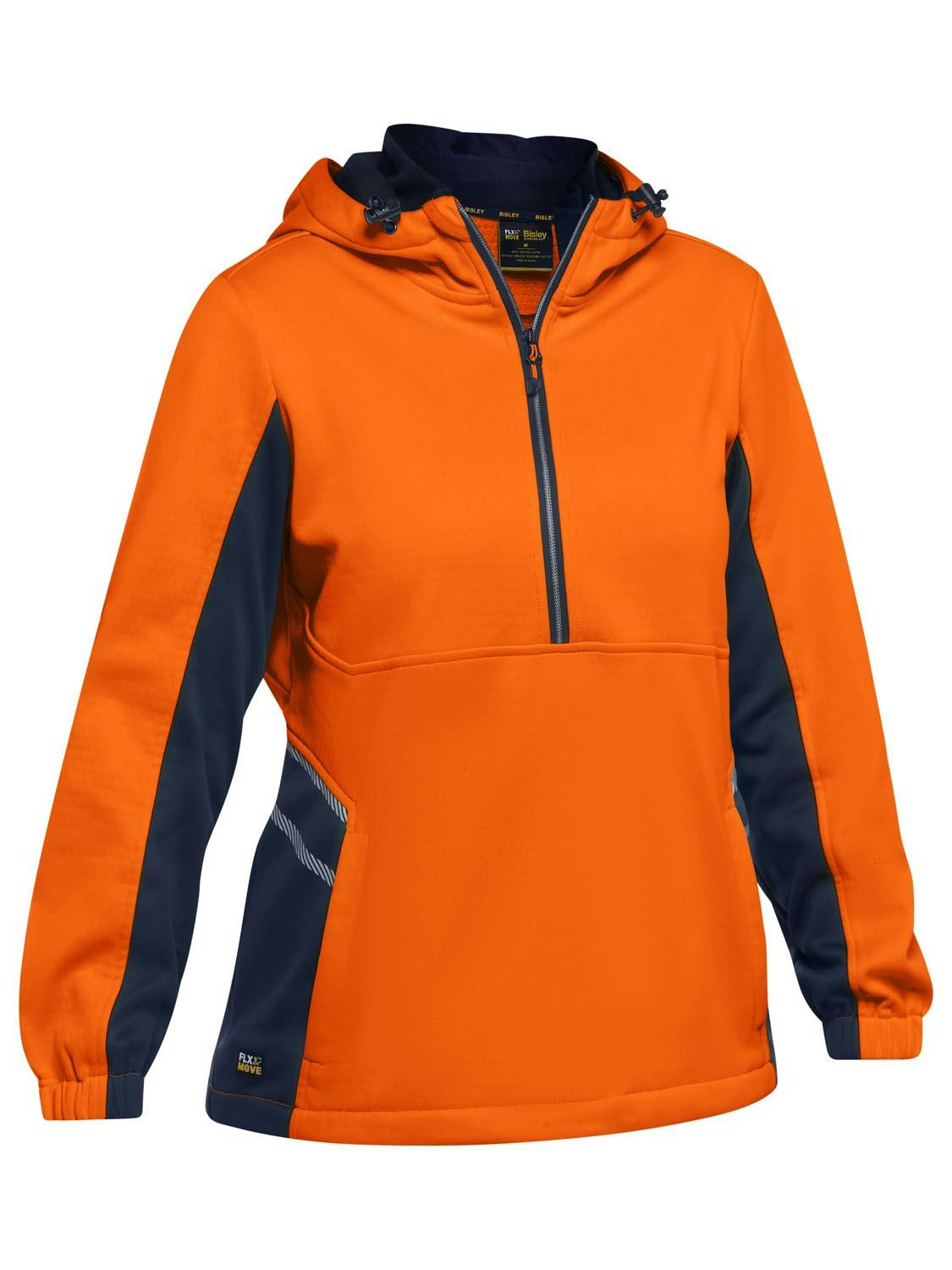 Bisley Women's Hi Vis Liquid Repellent Fleece Hoodie_2