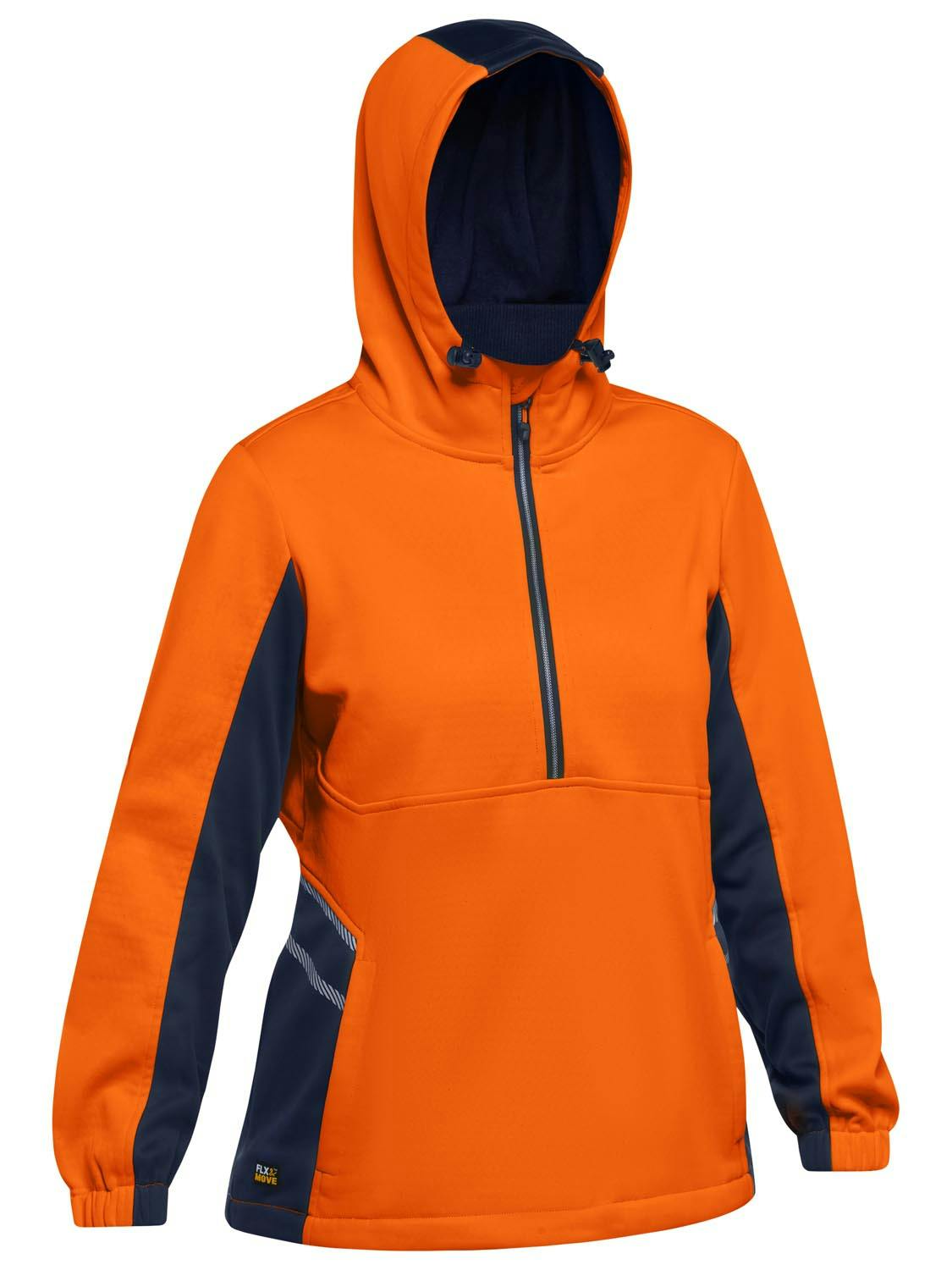 Bisley Women's Hi Vis Liquid Repellent Fleece Hoodie_3