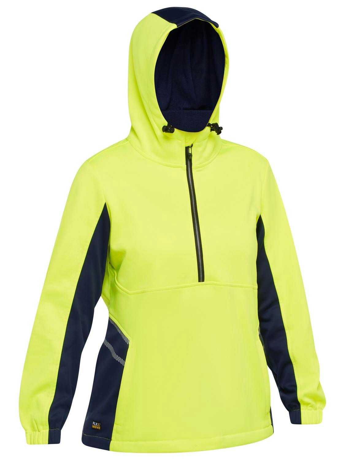 Bisley Women's Hi Vis Liquid Repellent Fleece Hoodie_7