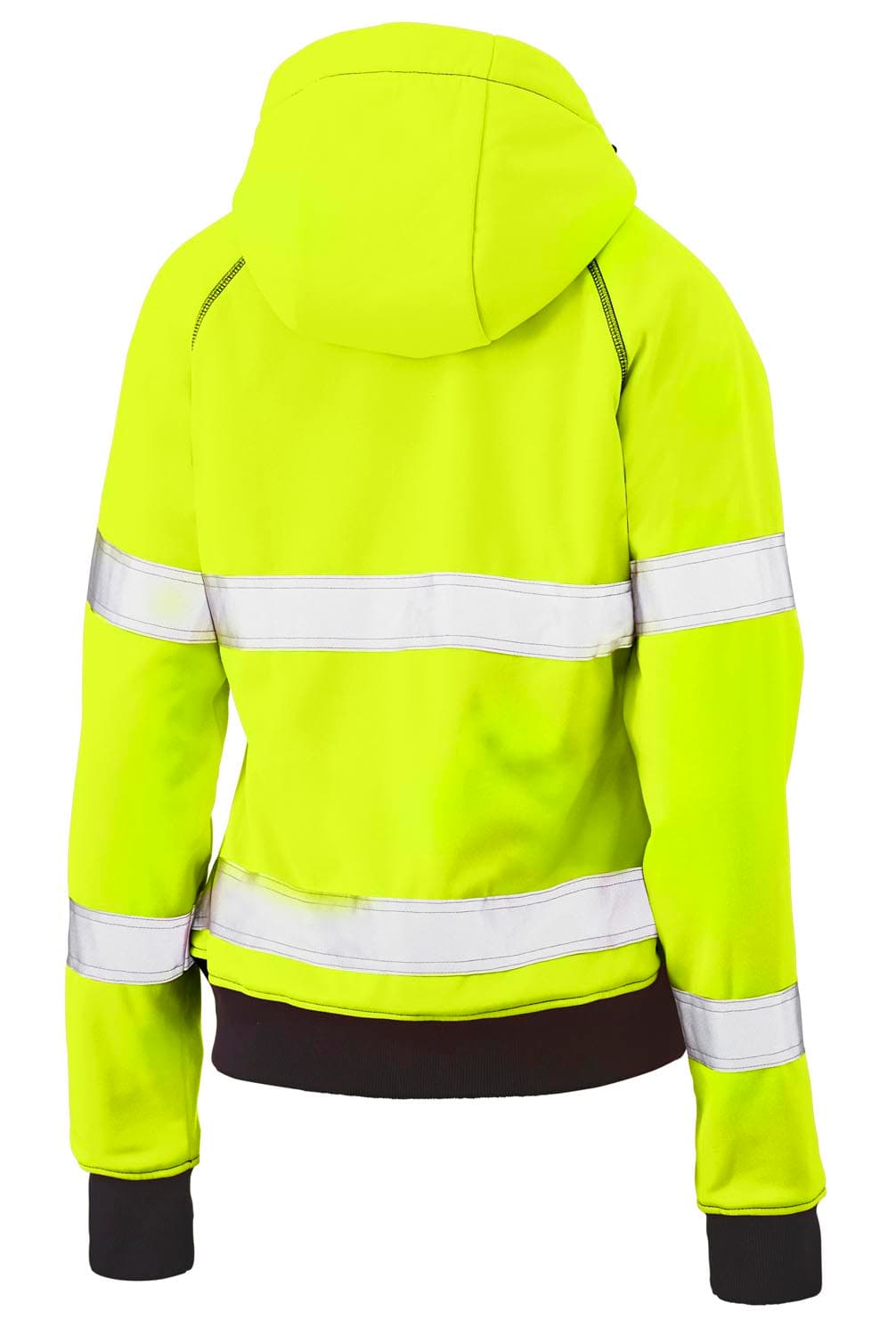 Bisley Women's Taped Hi Vis Fleece Zip Front Hoodie with Sherpa Lining_2