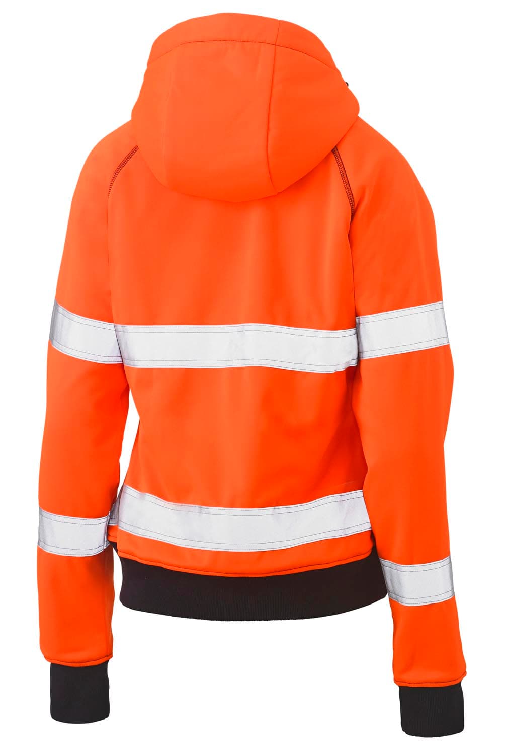 Bisley Women's Taped Hi Vis Fleece Zip Front Hoodie with Sherpa Lining_8