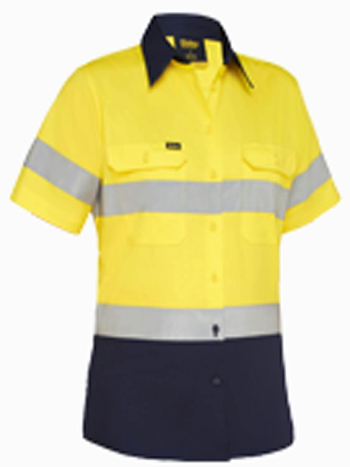 Bisley Women's Taped Hi Vis Cool Lightweight Drill Shirt_4