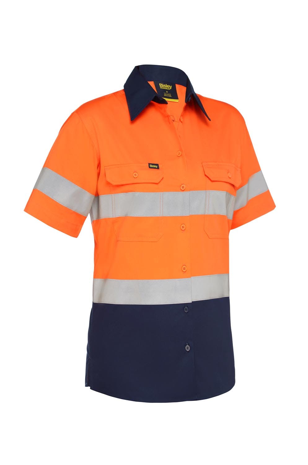 Bisley Women's Taped Hi Vis Cool Lightweight Drill Shirt_9