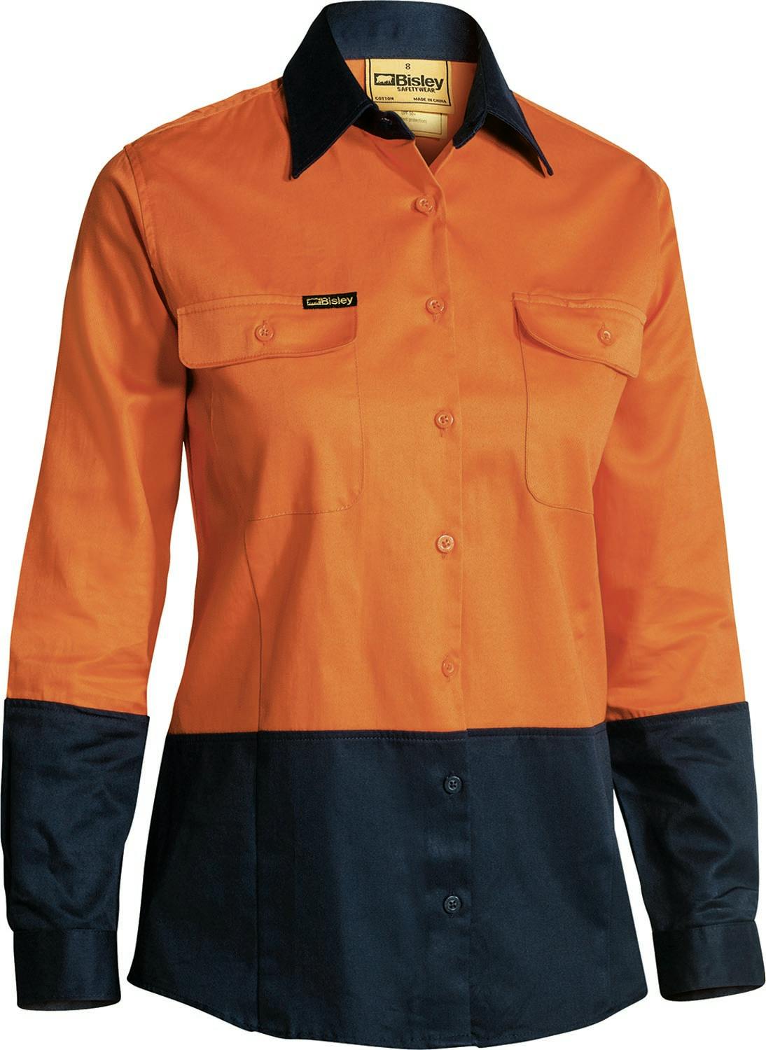 Bisley Women's Hi Vis Drill Shirt_2