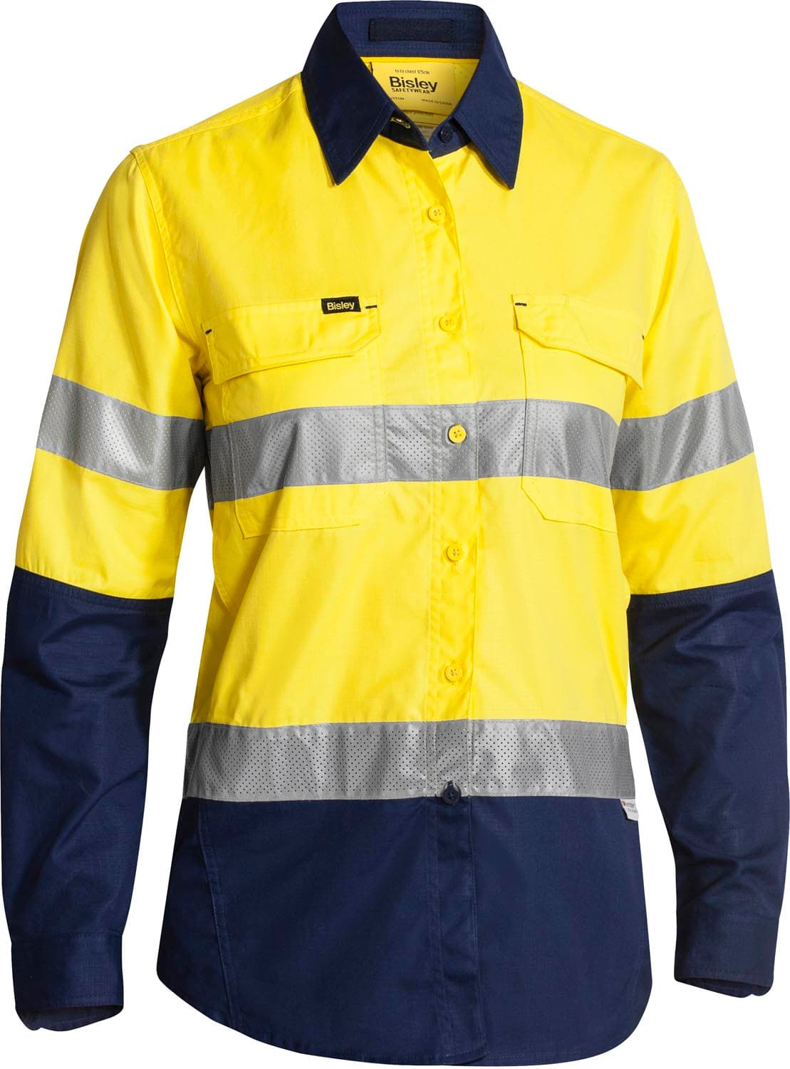 Bisley Women's X Airflow™ Taped Hi Vis Ripstop Shirt