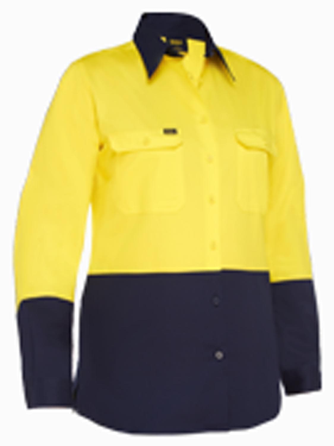 Bisley Women's Cool Lightweight Hi Vis Drill Shirt_4