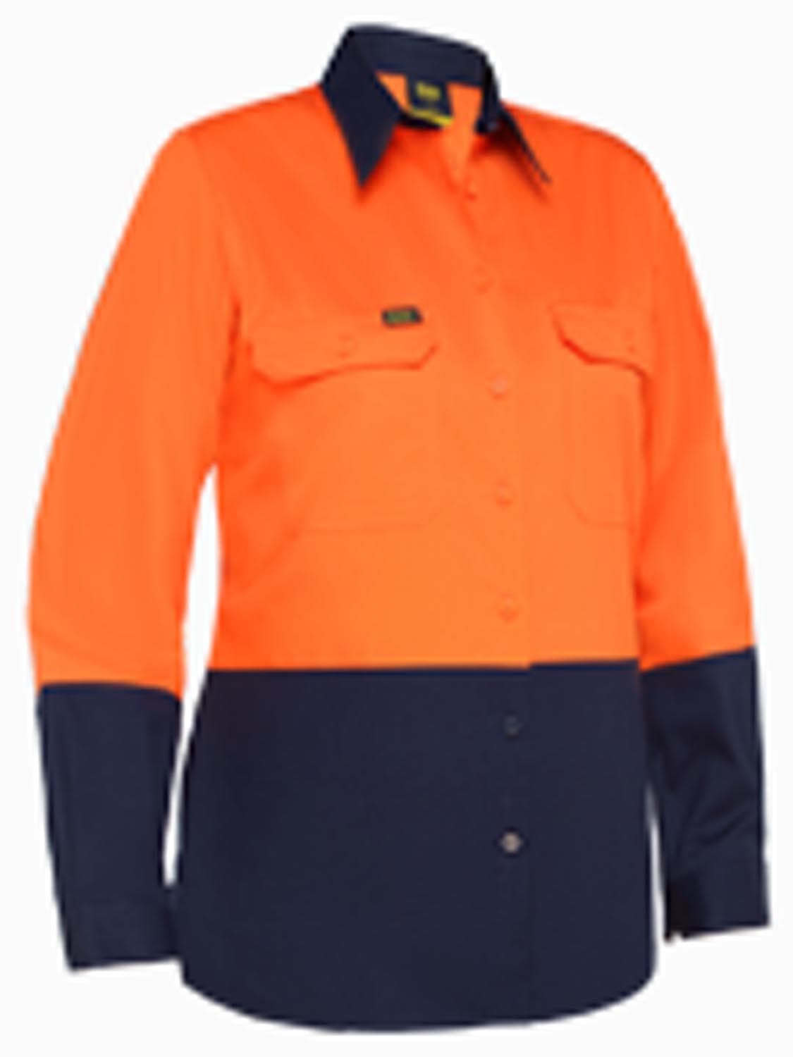 Bisley Women's Cool Lightweight Hi Vis Drill Shirt_10